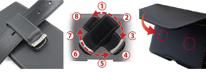 ベルトホルダー装着の様子