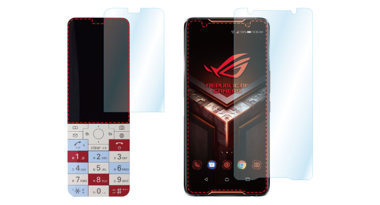 「INFOBAR xv」 「ROG Phone ZS600KL」用保護フィルム画像