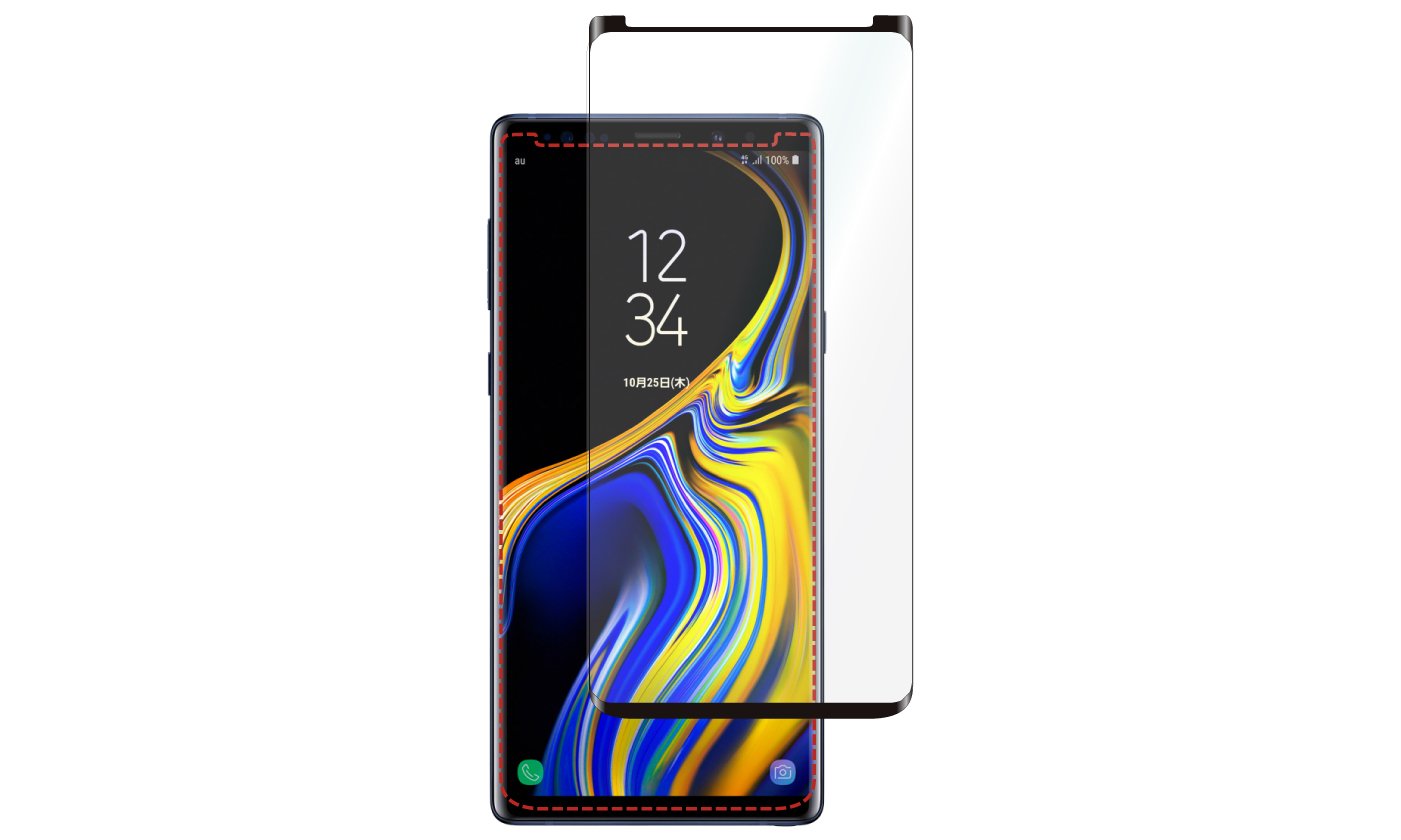 「Galaxy Note9」用保護フィルム画像