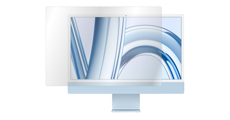 Apple「24インチ iMac (M3 2023/M1 2021)」対応の保護フィルムを3月